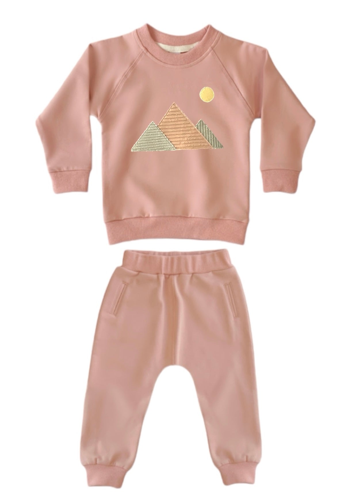 Mountains 2 piece set BLUSH PINK COLOUR