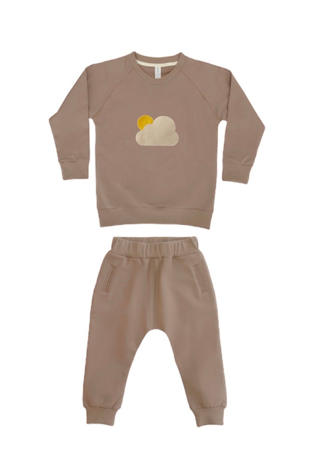 1. Calico Cloud 2 piece set MOCHA COLOUR