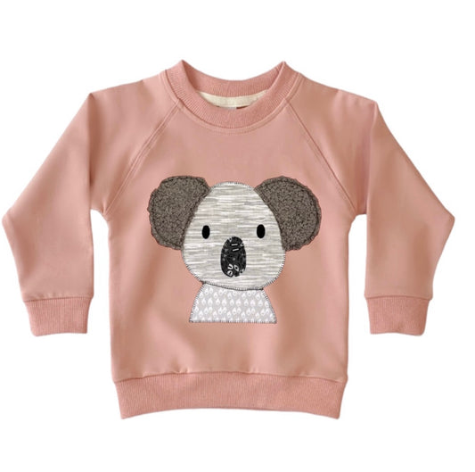 KESA koala sweater BLUSH PINK COLOUR