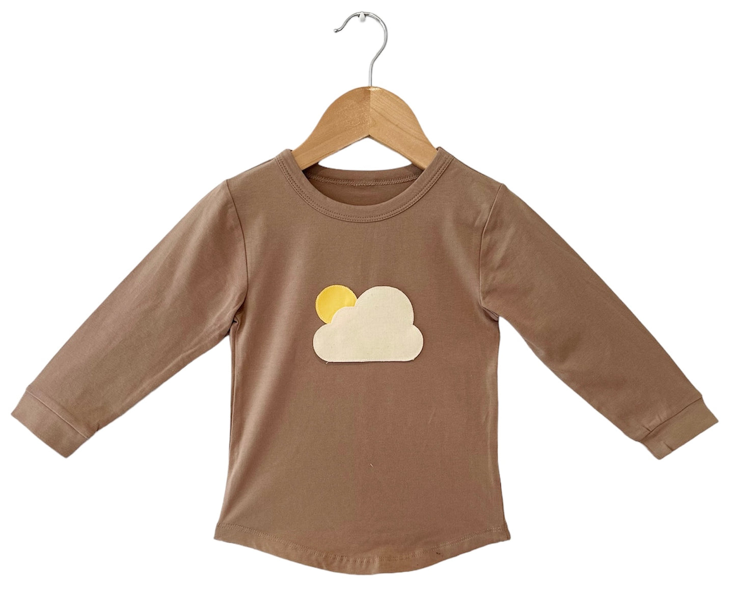 Calico Cloud Long Sleeve Top CLAY COLOUR