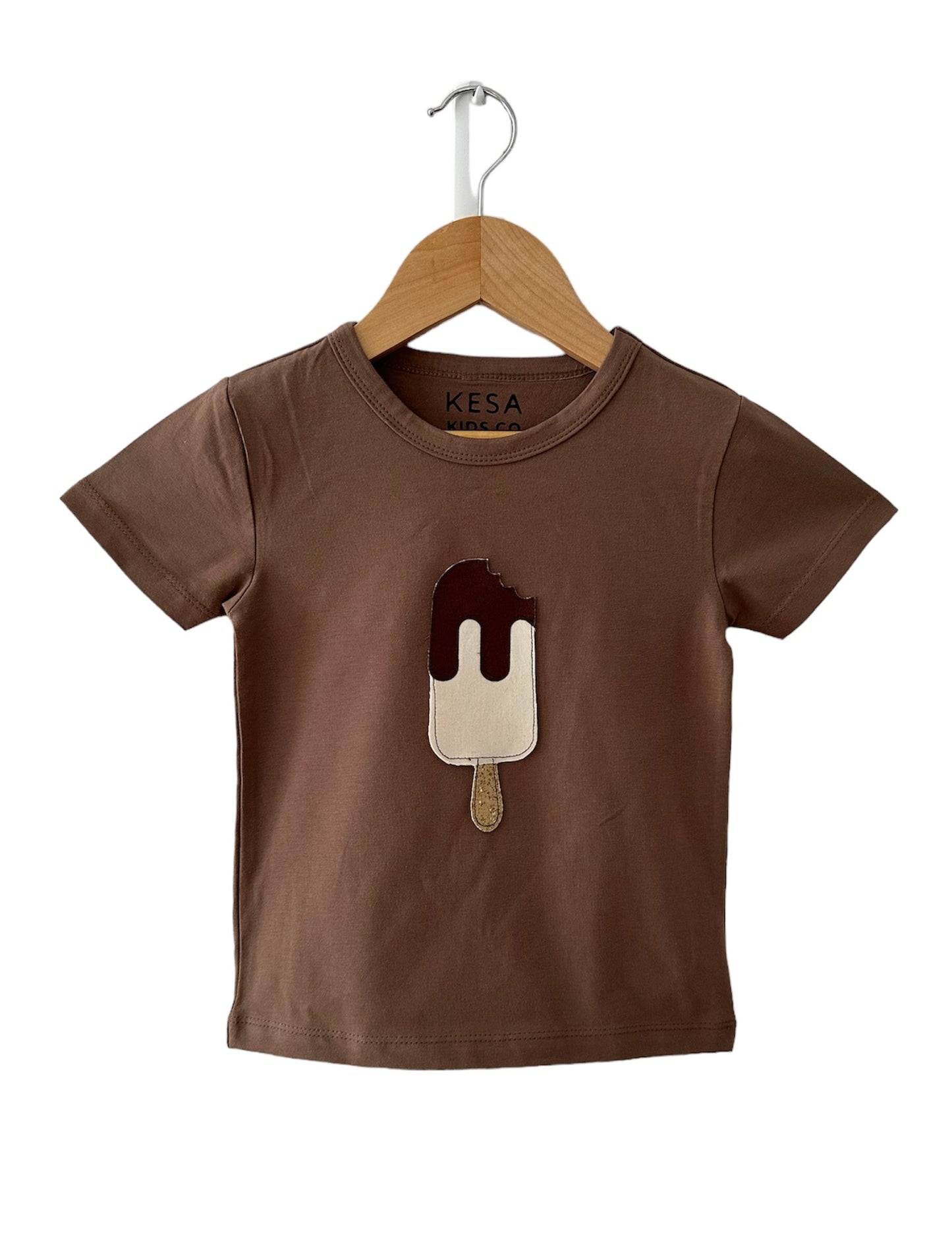 Choc Top Pop T-Shirt MOCHA COLOUR