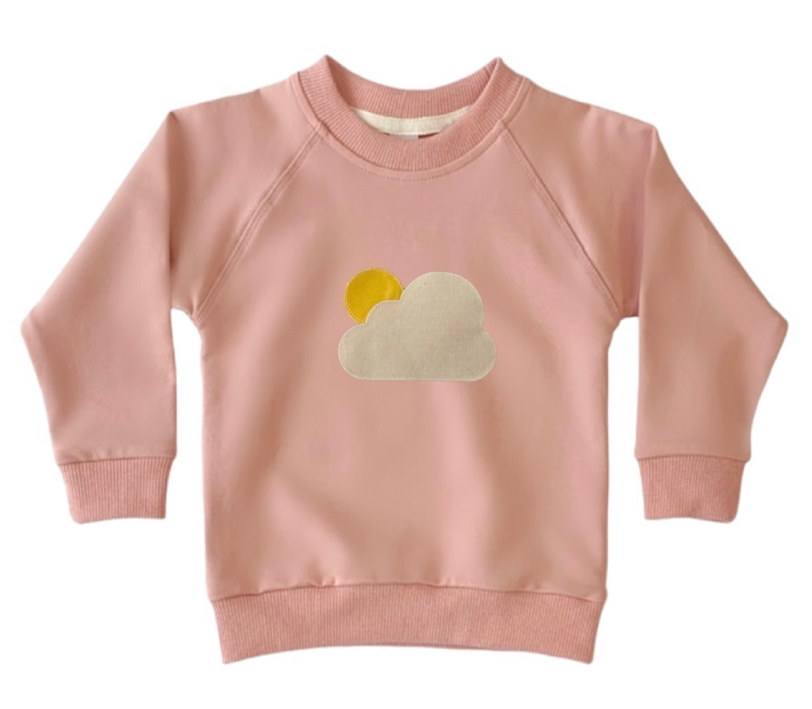 1. Calico Cloud Sweater BLUSH PINK COLOUR