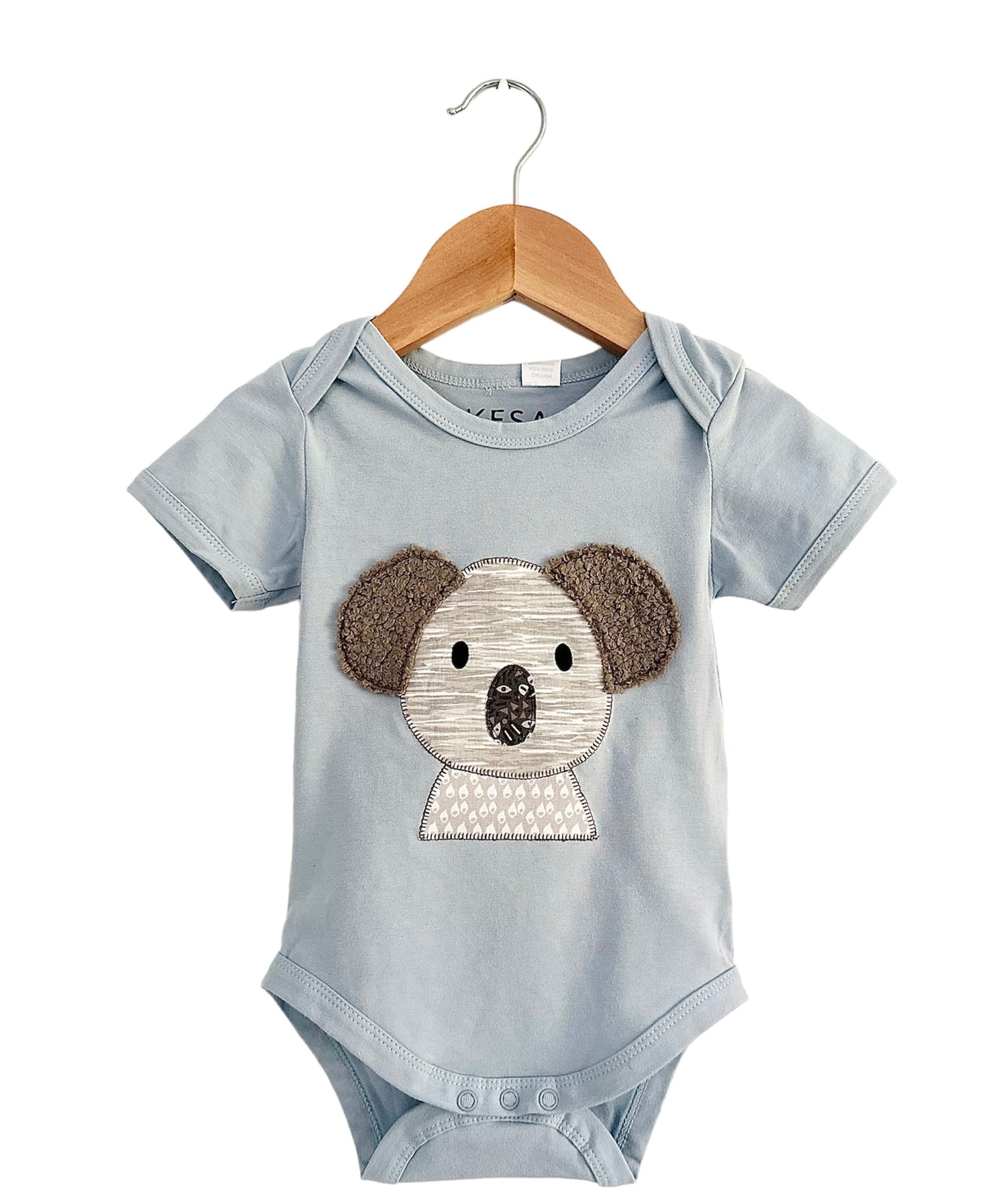 7. KESA Koala short sleeve bodysuit BABY BLUE COLOUR